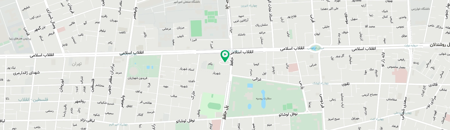 نقشه تالار حافظ