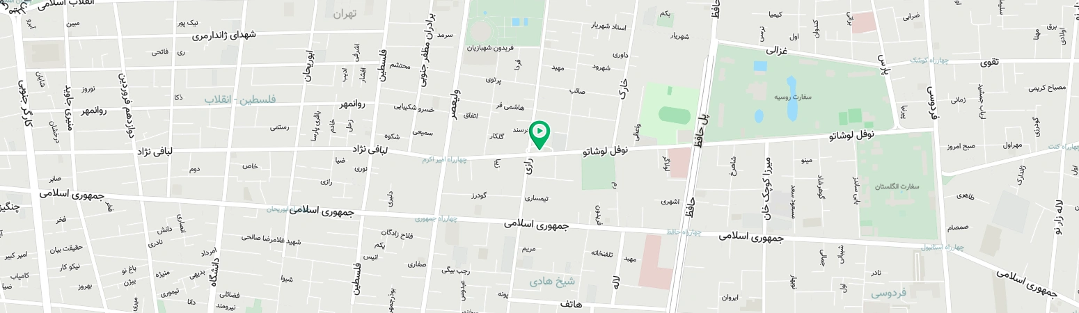 نقشه پردیس تئاتر شهرزاد