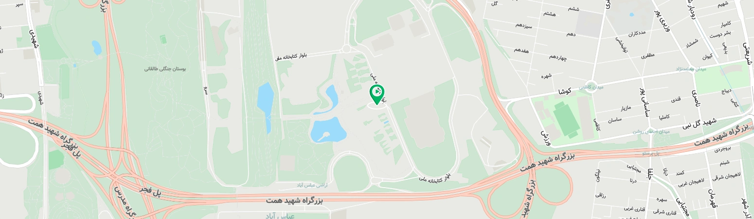 نقشه پردیس سینمایی باغ کتاب