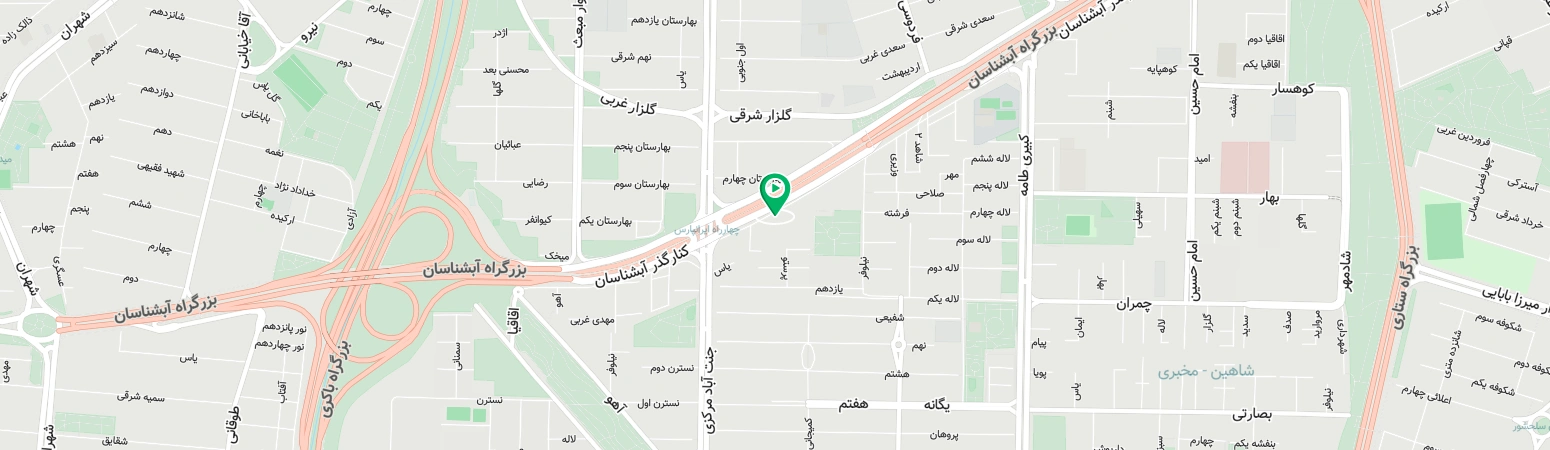 نقشه پردیس سینمایی بام نیایش