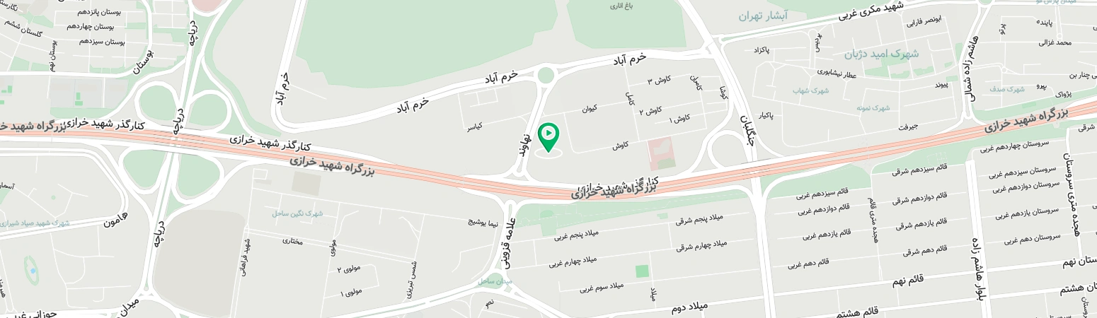 نقشه پردیس سینمایی رز مال