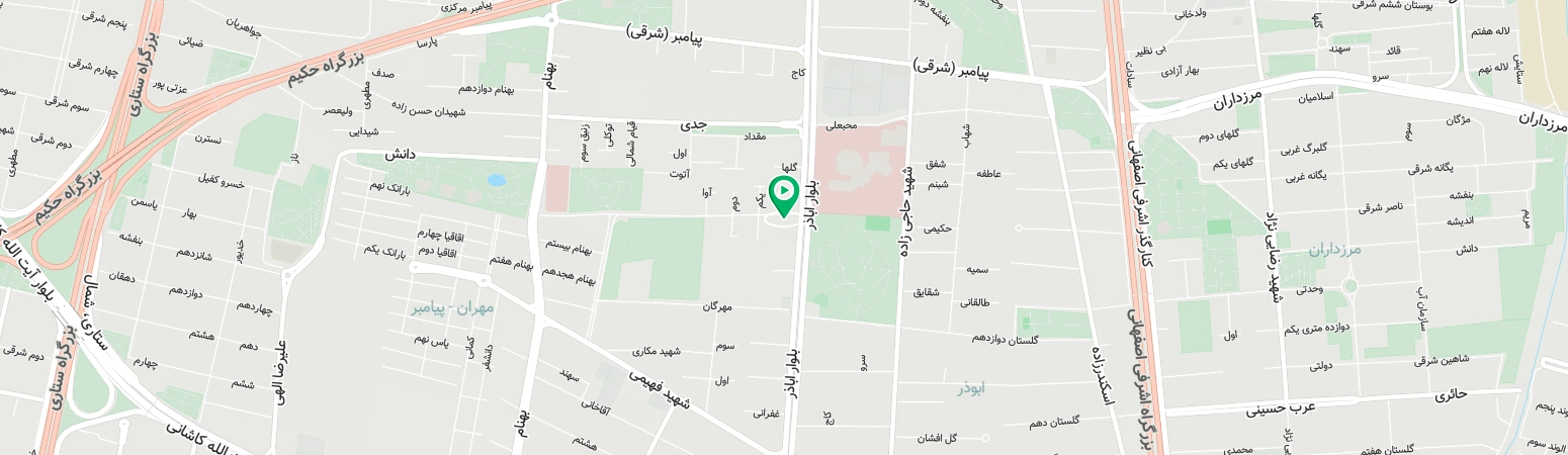 نقشه پردیس سینمایی زندگی
