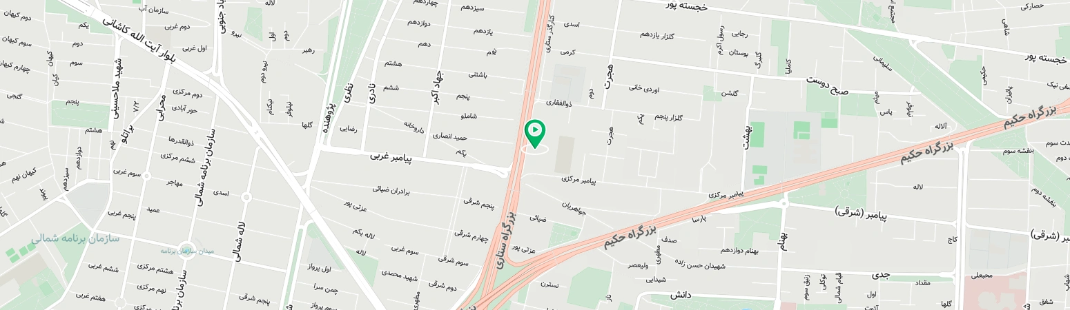 نقشه پردیس سینمایی کورش